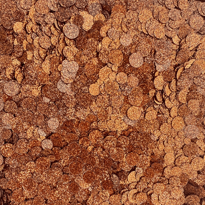 Copper Sparkle Spots Confetti Embellishments