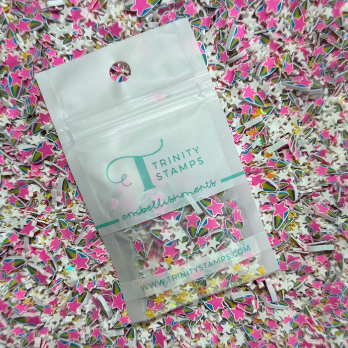 *Last Chance* Shooting Stars Clay Embellishments