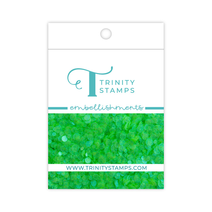 Honeydew Sparkle Spots Confetti Embellishments