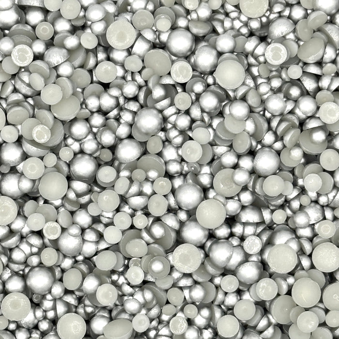 Silver Satin Baubles