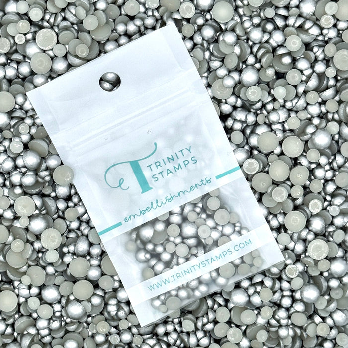 Silver Satin Baubles