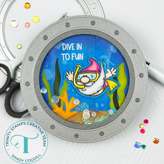 Porthole Circle Card Add-on Die Set