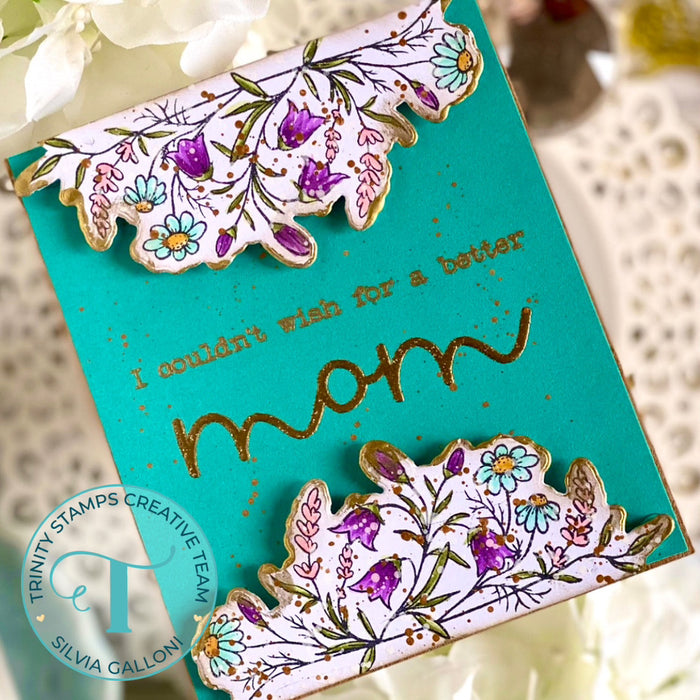 Irish Blessing Blooms 4x6 Stamp Set