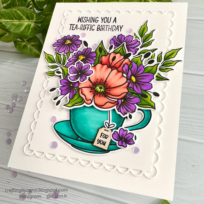 Teacup Blooms - 4x6 Stamp Set