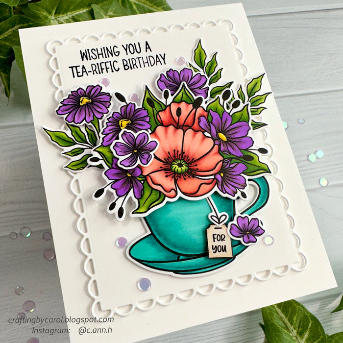 Teacup Blooms Coordinating Die Set