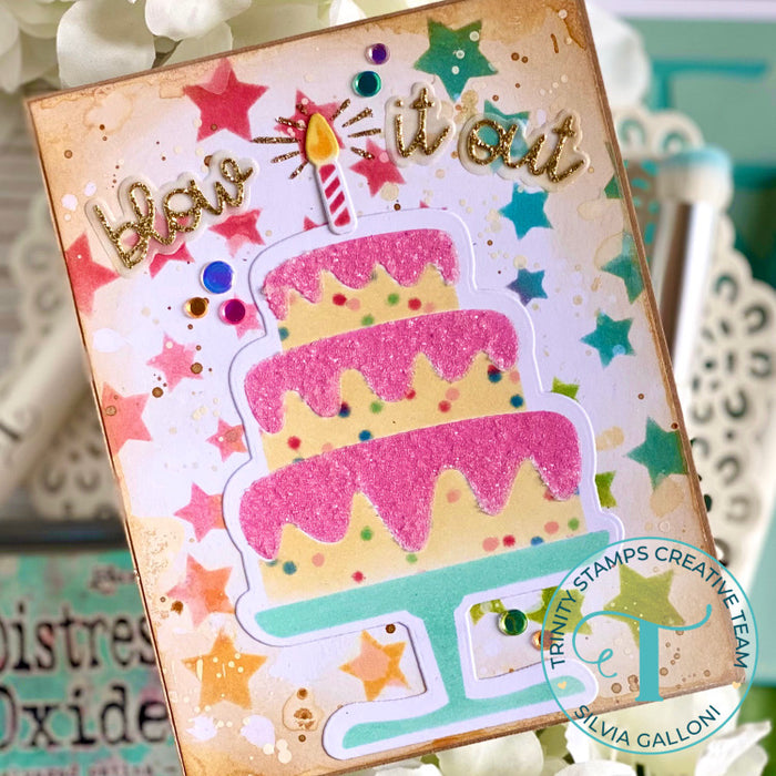 Cake Layers 6x6 Stencil