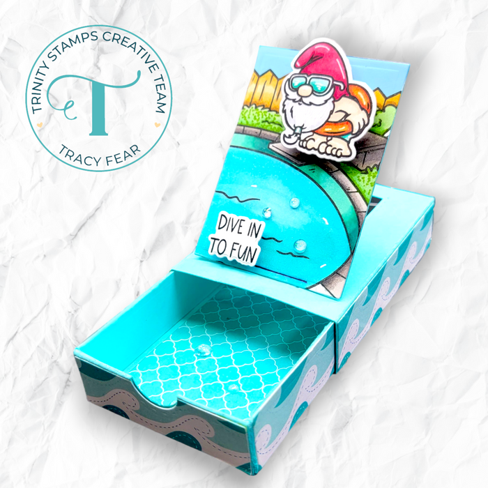 Backyard Pool 4x6 Stamp Set