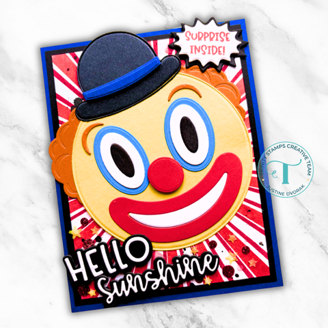 Clown Emoji Circle Card Add-on Die Set