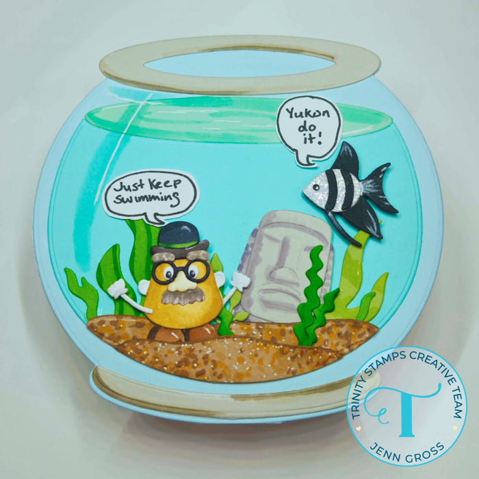 Fish Bowl Circle Card Add-on Die Set