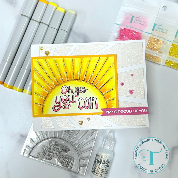Oh Yes You Can 3x4 Stamp - Love Dani Collection