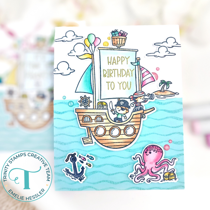 Party Pirates - 4x8 Stamp Set