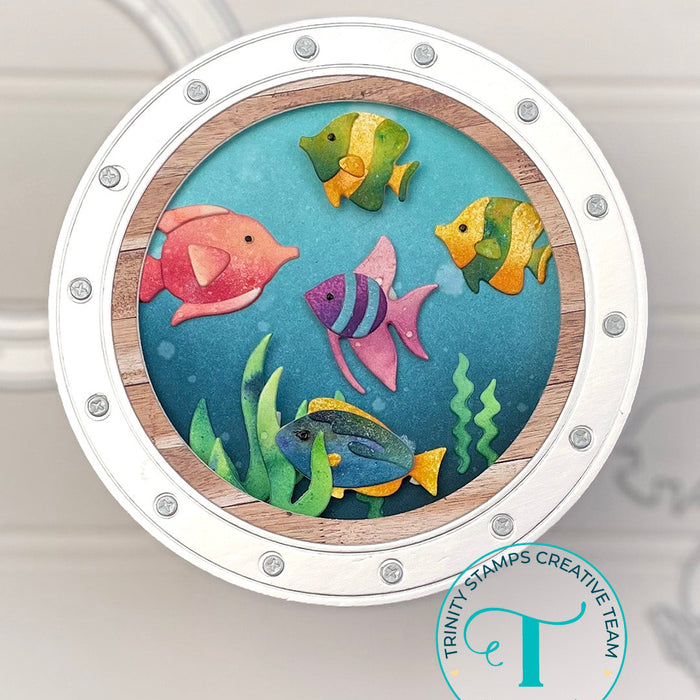 Porthole Circle Card Add-on Die Set