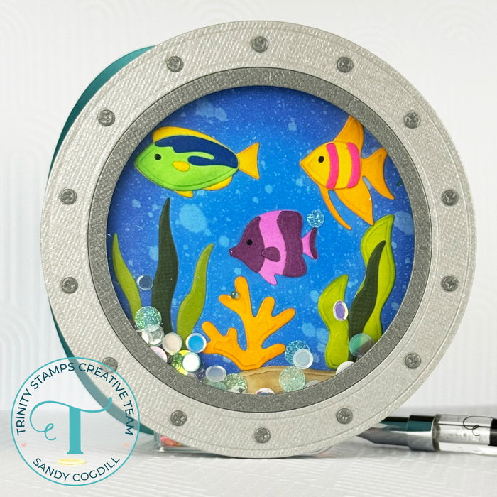 Porthole Circle Card Add-on Die Set
