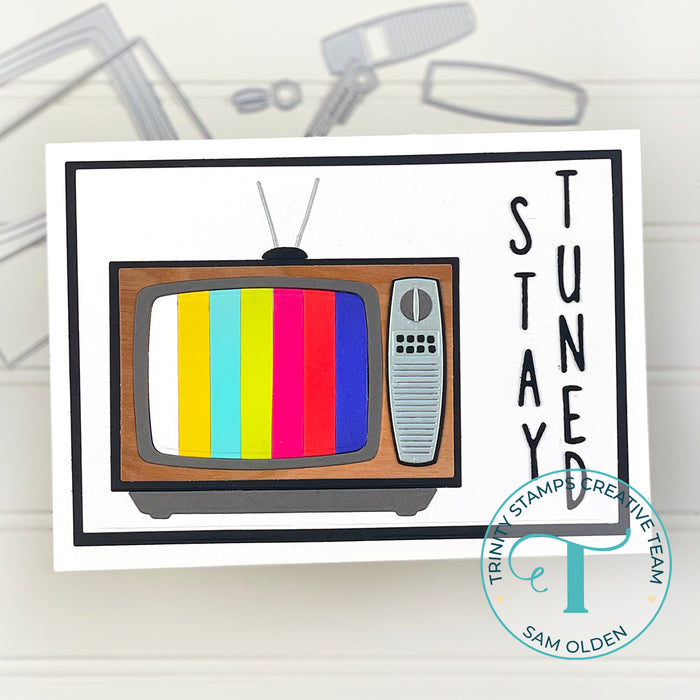 Stay Tuned TV Die Set. *Craft Roulette Collection*