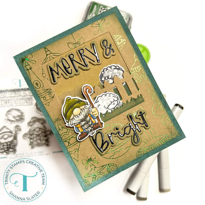 Merry & Bright Sentiment Die Set
