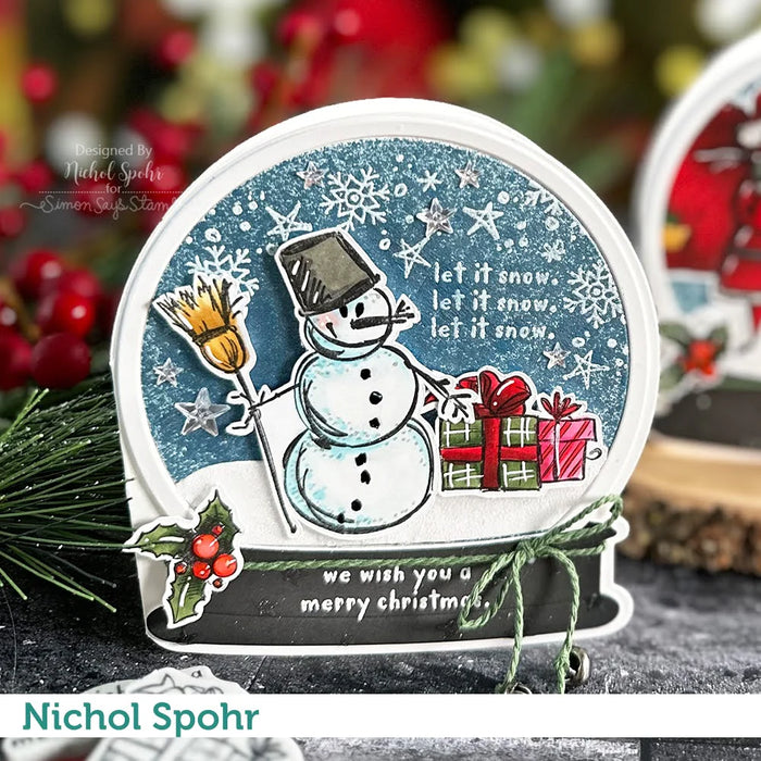 Snowglobe-Shaped Card Die Set