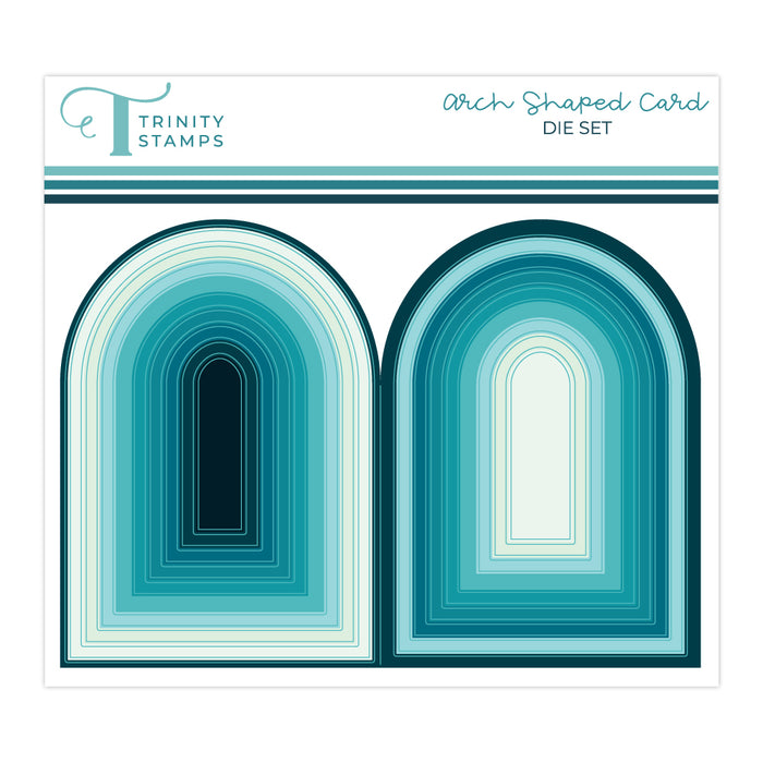 Arch-Shaped A-7 Card with  Nesting Arch Layers Die Set