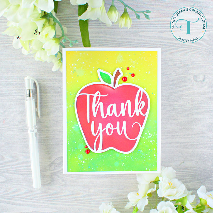 Thank You Apple Cut-Out Die Set