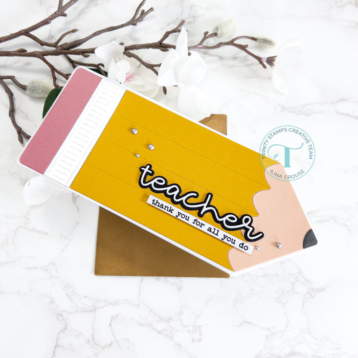 Simply Sentimental - Teacher 4x8 Stamp Set