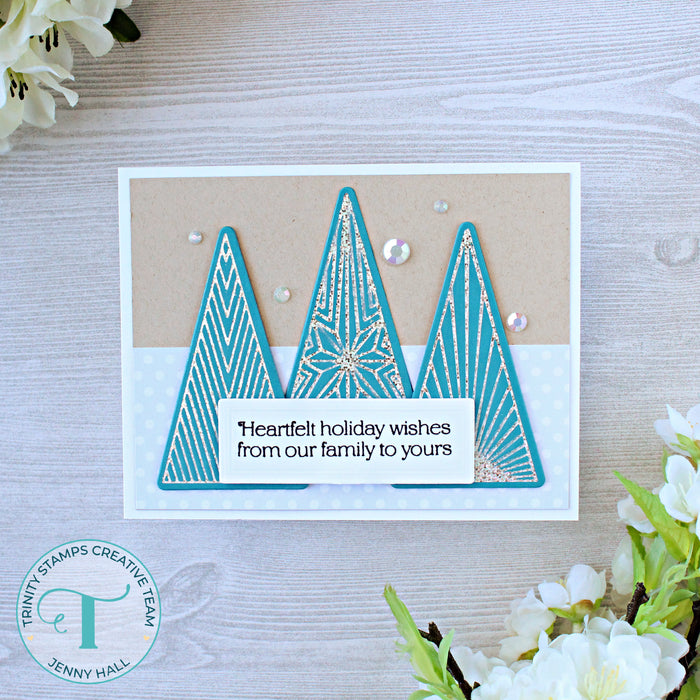 Geometric Trees Cut & Foil Die Set