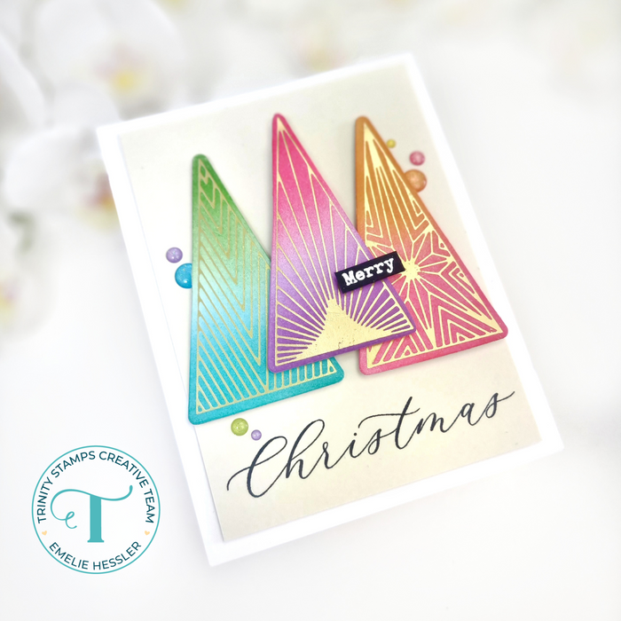 Geometric Trees Cut & Foil Die Set