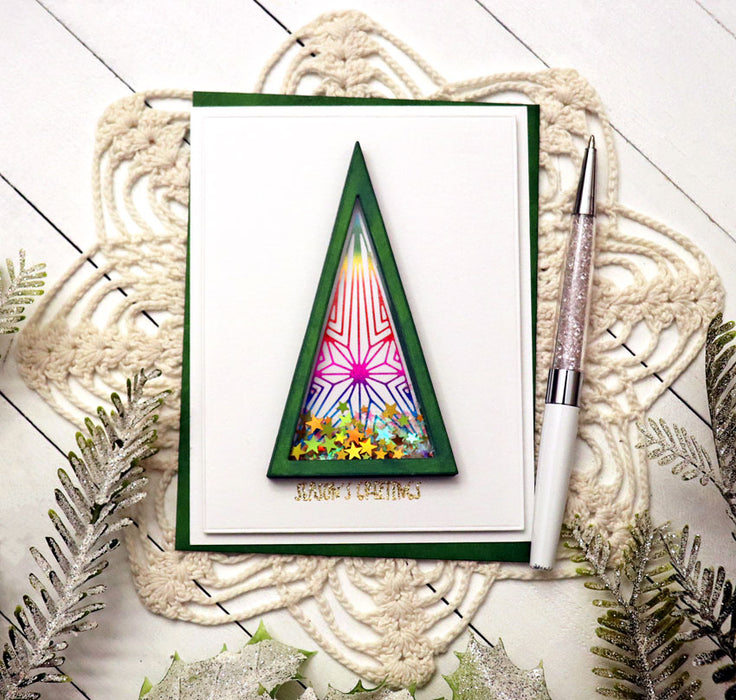 Geometric Trees Cut & Foil Die Set