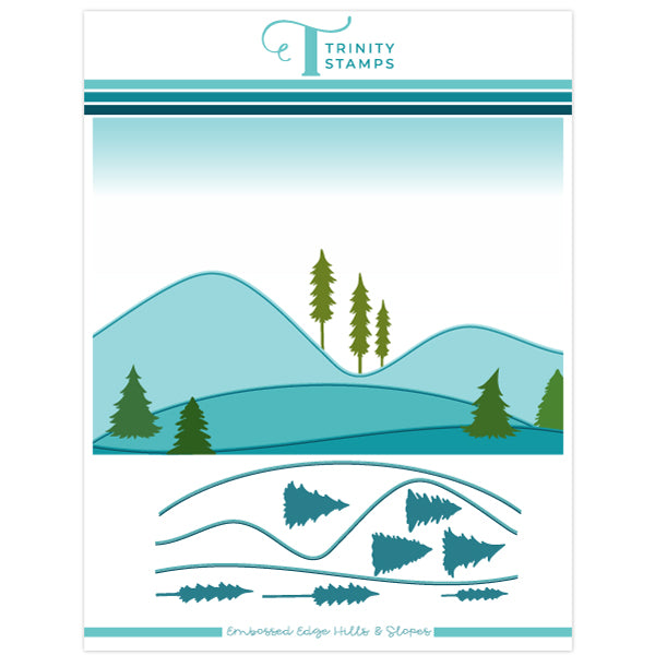 Embossed Edge Hills & Slopes Die Set