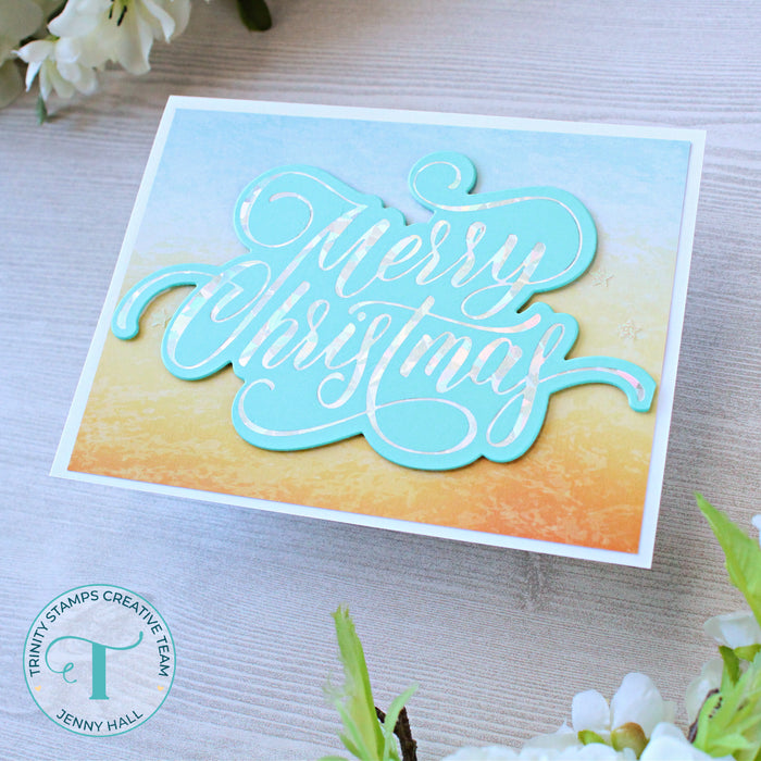 Foiled Christmas Sentiment Cut & Foil Die Set