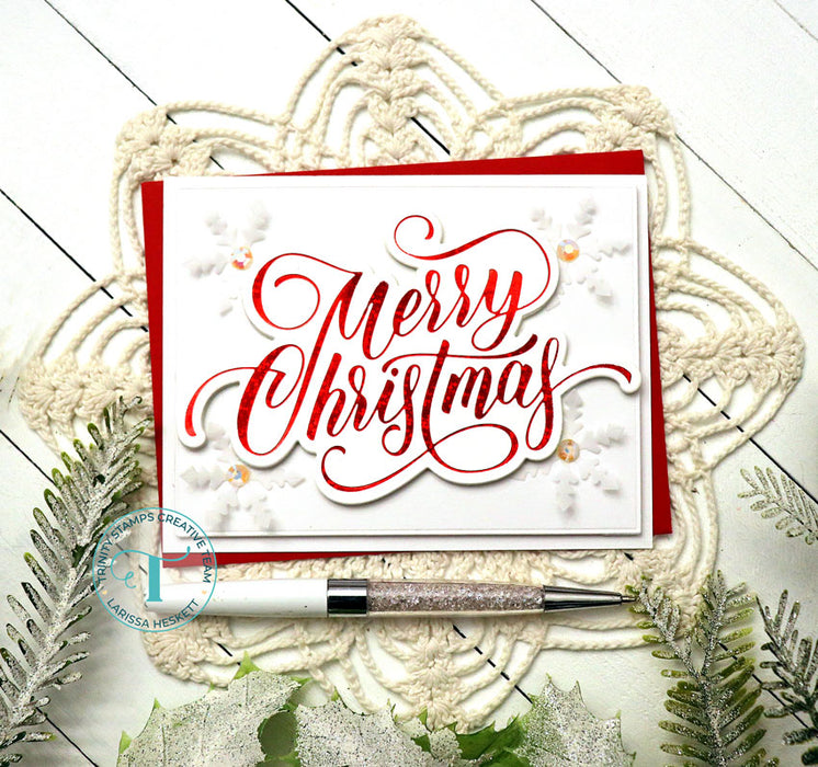Foiled Christmas Sentiment Cut & Foil Die Set