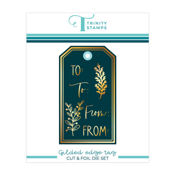 Gilded Edge Tag Cut & Foil Die Set