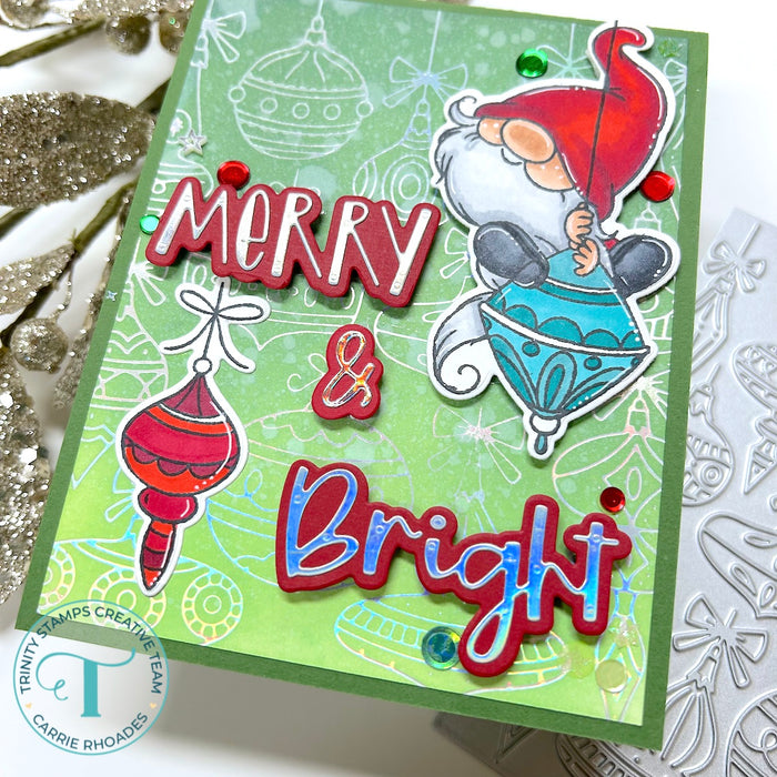 Merry & Bright Sentiment Die Set