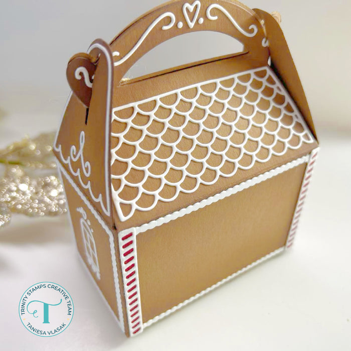 Gingerbread House Treat Box Add-on Die Set