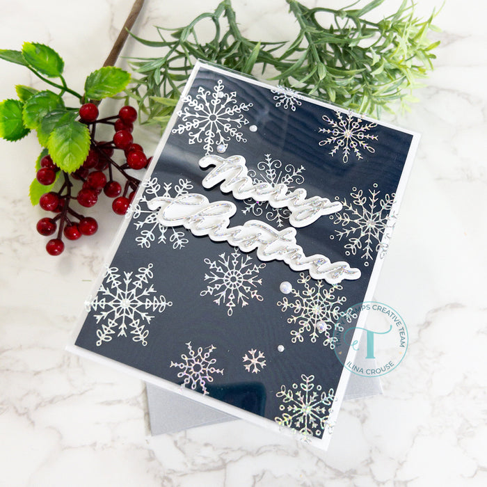 Frosty Foiled Flakes Foil and Cut Die Set