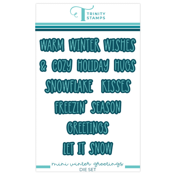 Mini Winter Greetings Die Set
