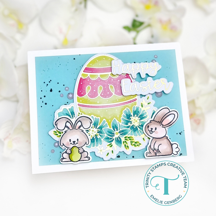 Foiled Floral Egg Cut & Foil Die Set