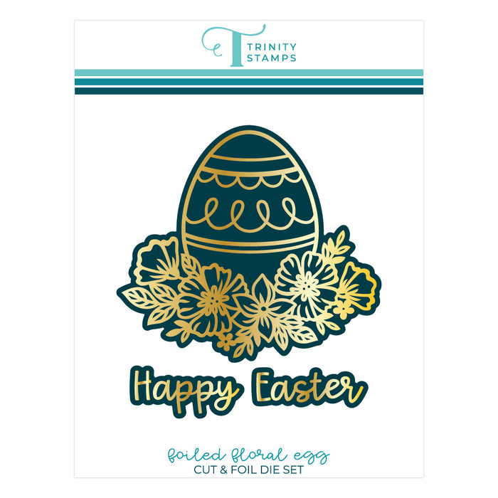 Foiled Floral Egg Cut & Foil Die Set
