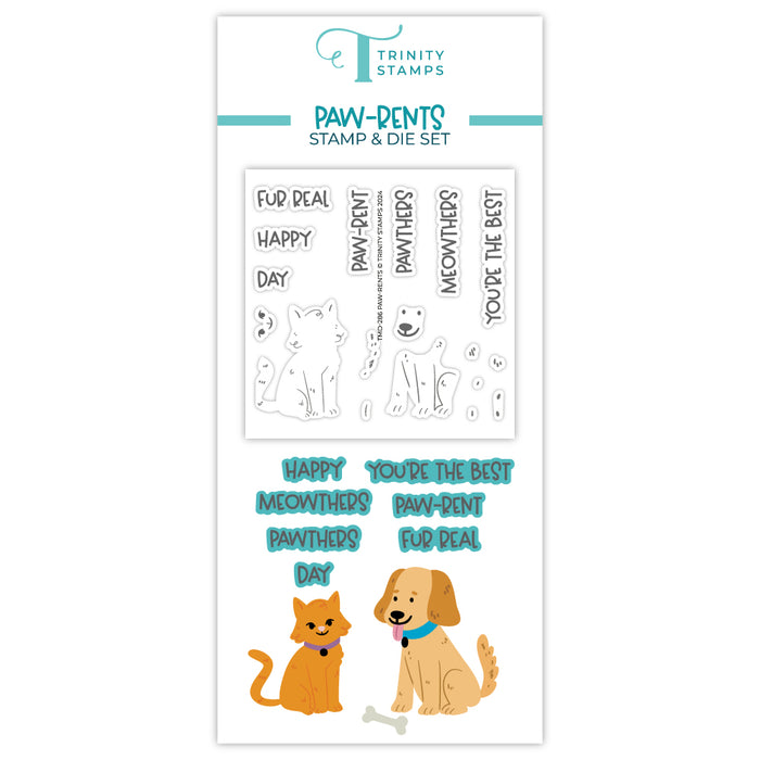Paw-rents Stamp & Die Set *Craft Roulette Collection*