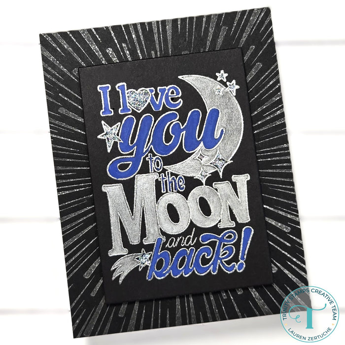Love you to the Moon 3x4 Stamp - Love, Dani Collection
