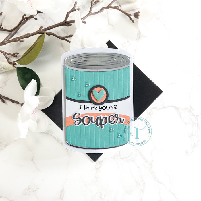 Soup Can-Shaped Card Die Set