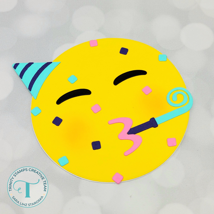 Celebration Emoji - Circle Card Add-On Die Set