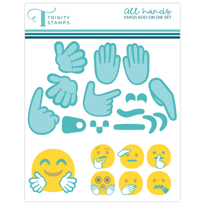 All Hands Emoji Add-On Die Set