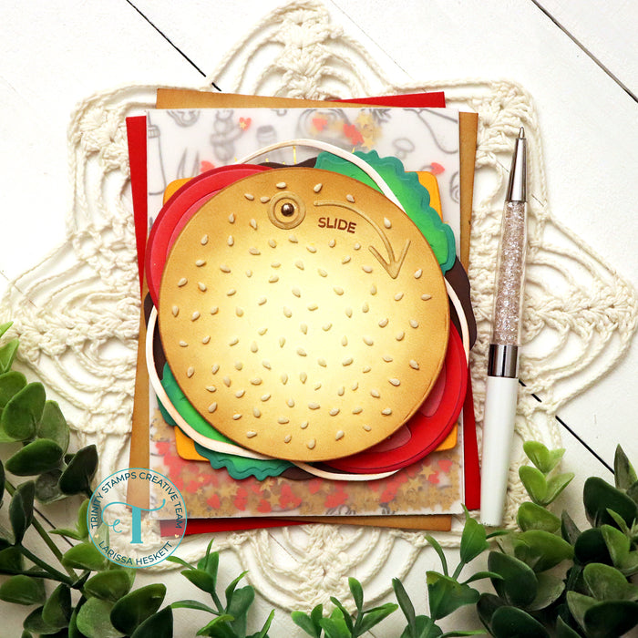 Buildable Burger Die Set - Circle Card Add-On