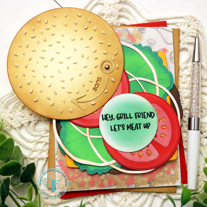 Buildable Burger Die Set - Circle Card Add-On