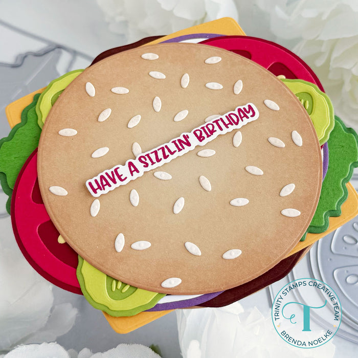 Buildable Burger Die Set - Circle Card Add-On