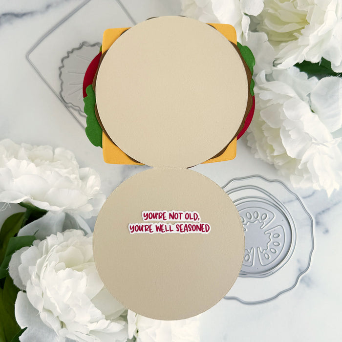 Buildable Burger Die Set - Circle Card Add-On