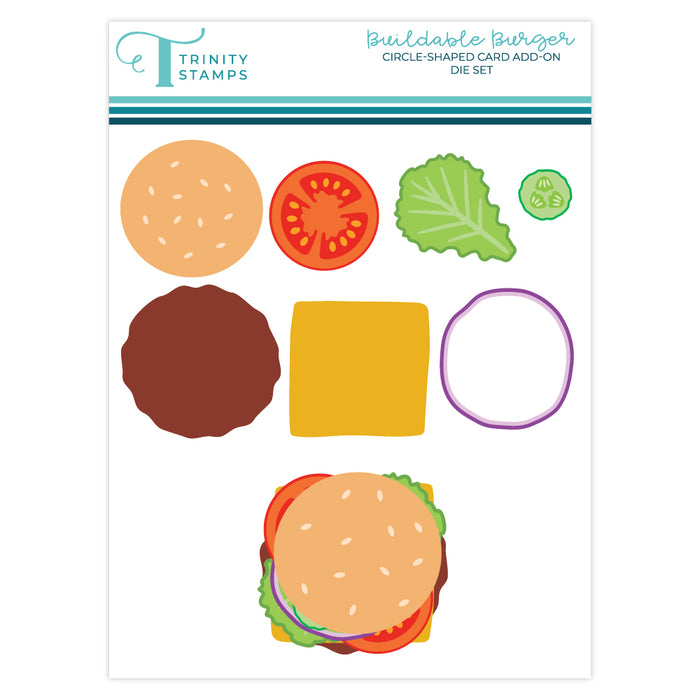 Buildable Burger Die Set - Circle Card Add-On