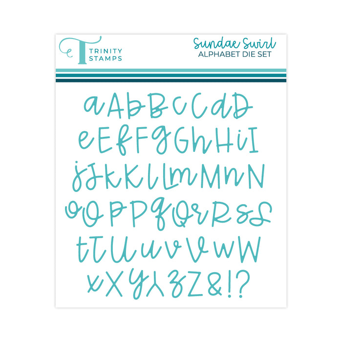 Sundae Swirl Alphabet Die Set