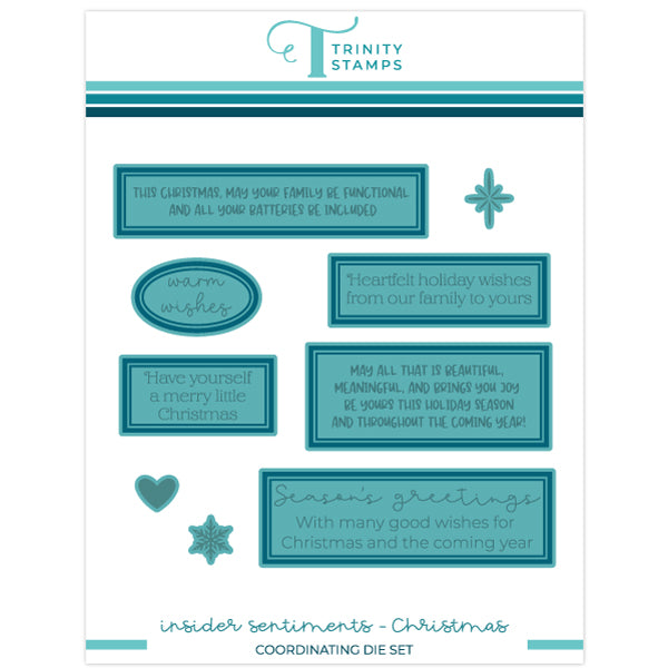 Insider Sentiments - Christmas Coordinating Die Set