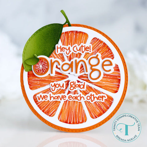 Orange You Glad Circle Card Add-on Die Set