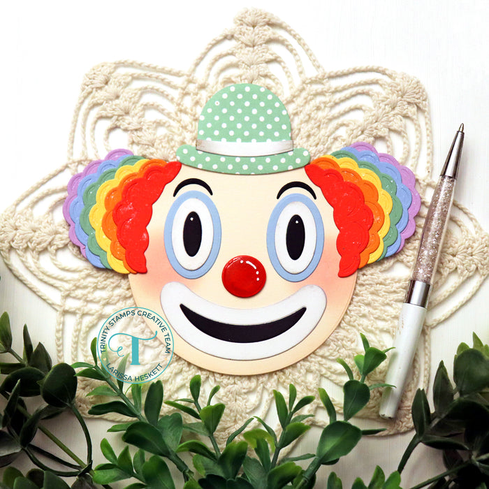 Clown Emoji Circle Card Add-on Die Set